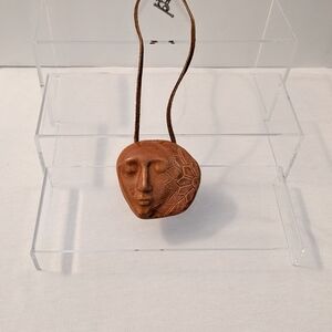 Handcrafted Brown Pendant Necklace